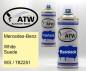 Preview: Mercedes-Benz, White Suede, WS / 782251: 400ml Sprühdose + 400ml Klarlack - Set, von ATW Autoteile West.